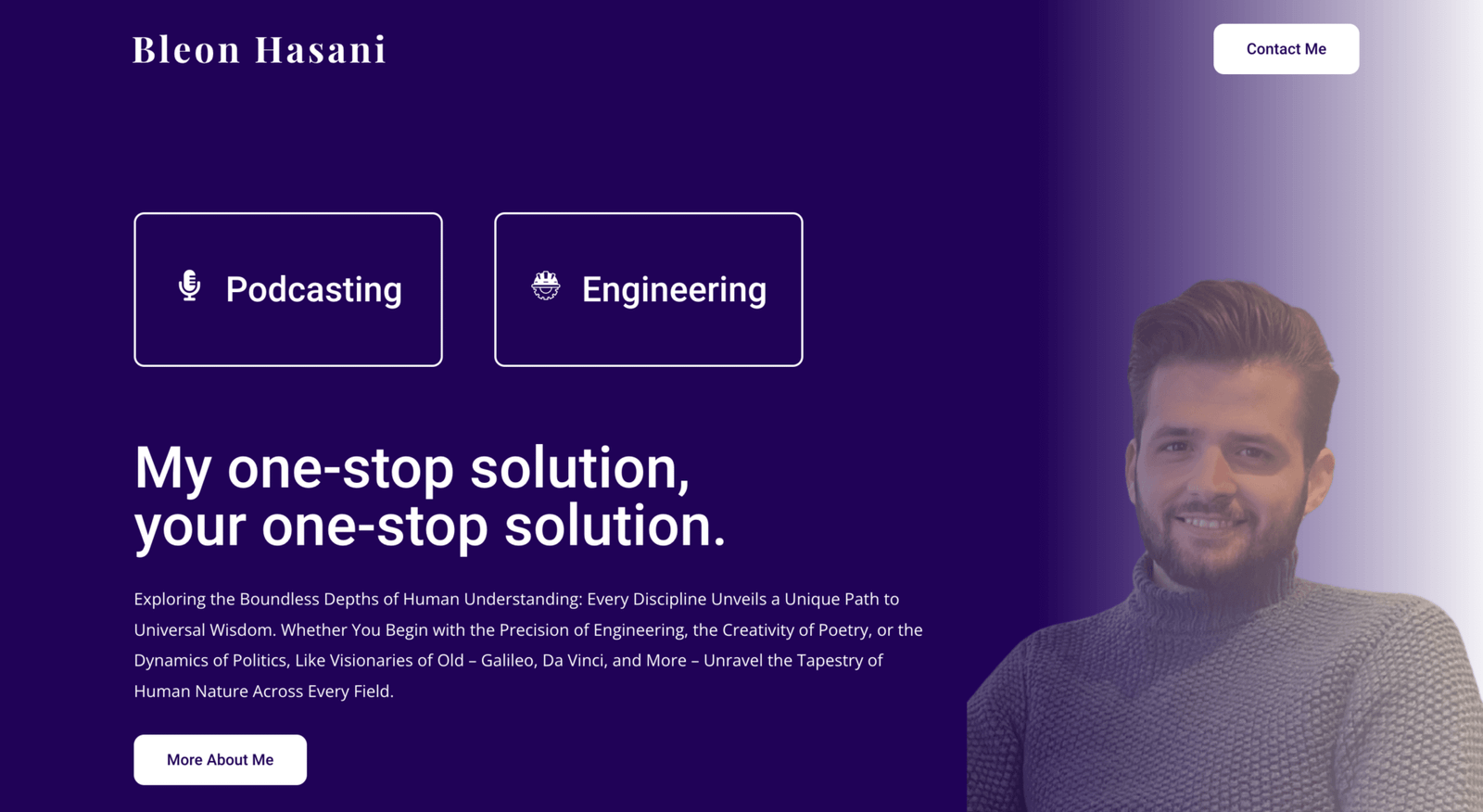 Buchi Podcast modern web interface development by Influneti