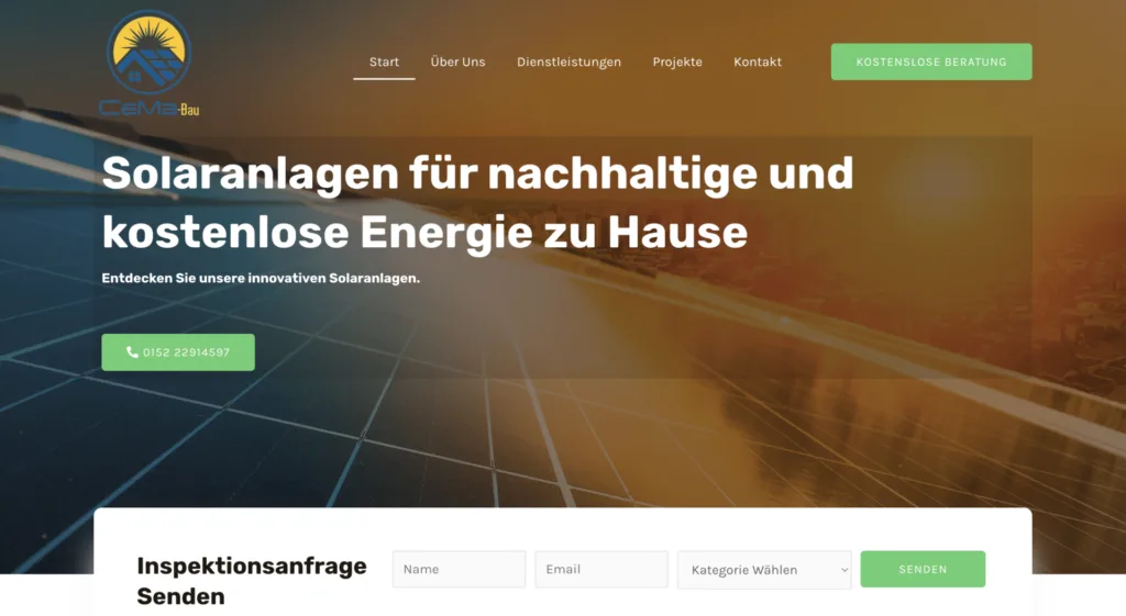 Cema Bau website interface design and user experience by Influneti