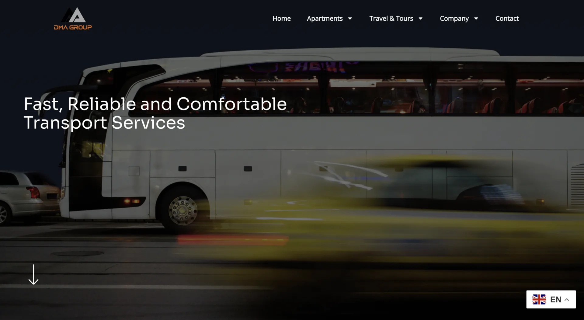 DMA Group responsive web development and UI UX design by Influneti
