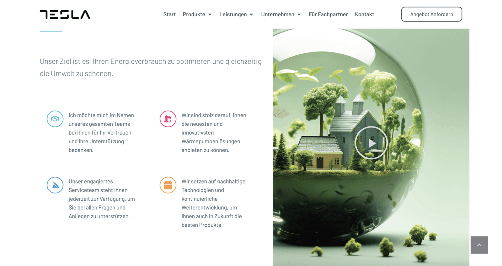 Tesla Technology digital presence and online web portfolio by Influneti