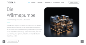 Tesla Technology custom web layout and digital strategy by Influneti