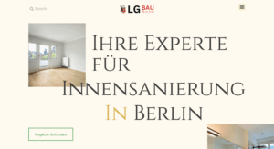 LG Bau comprehensive website design by Influneti