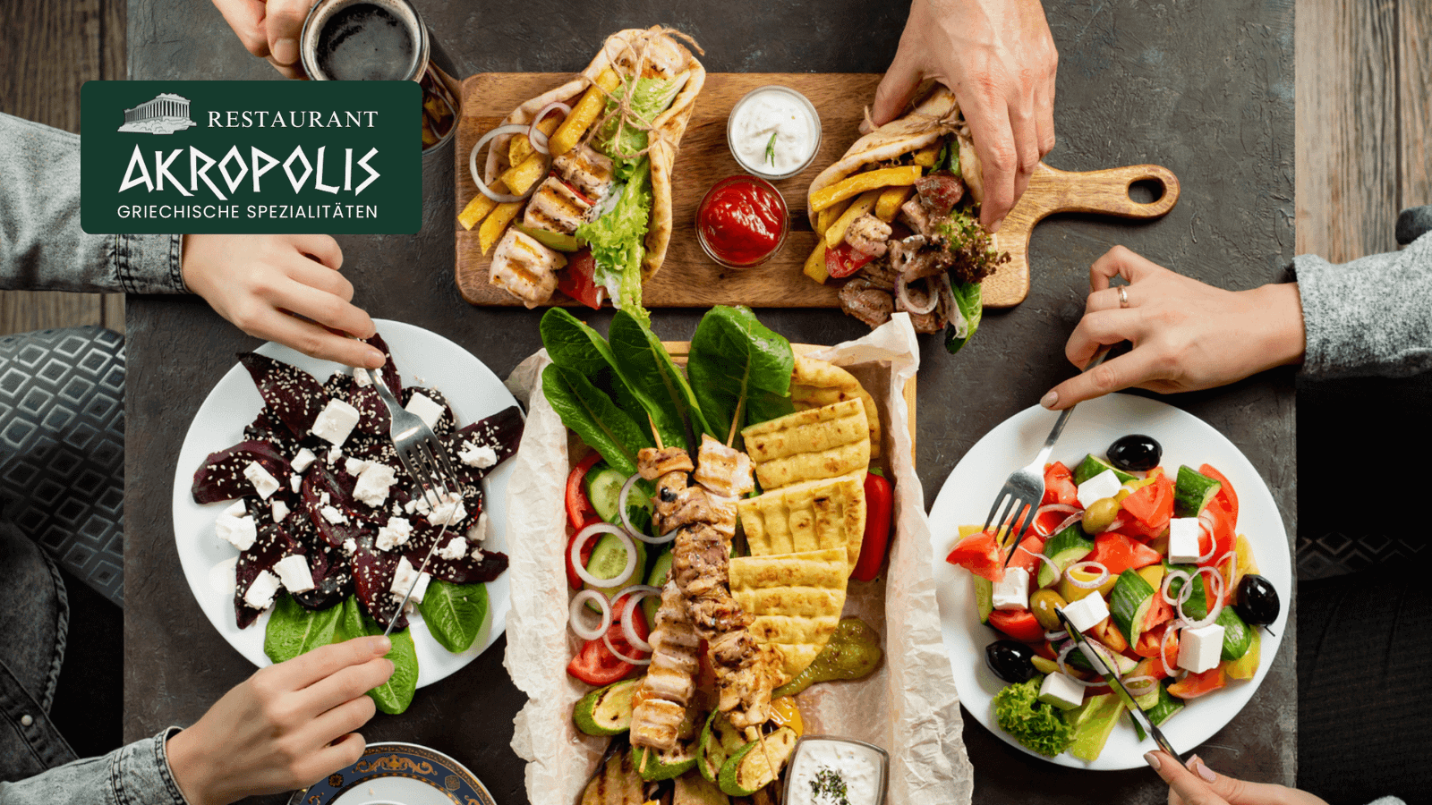 Restaurant Akropolis website design by Influneti and Vullnet Veliaj