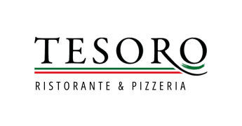 Tesoro Restaurant brand identity and logo design by Influneti