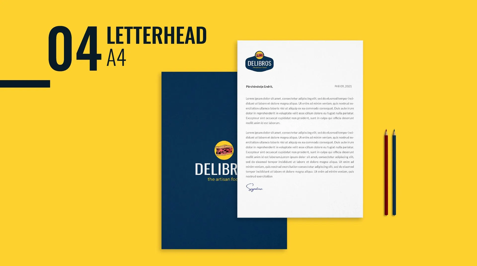 Creative branding design for Delibros by Influneti marketing agency